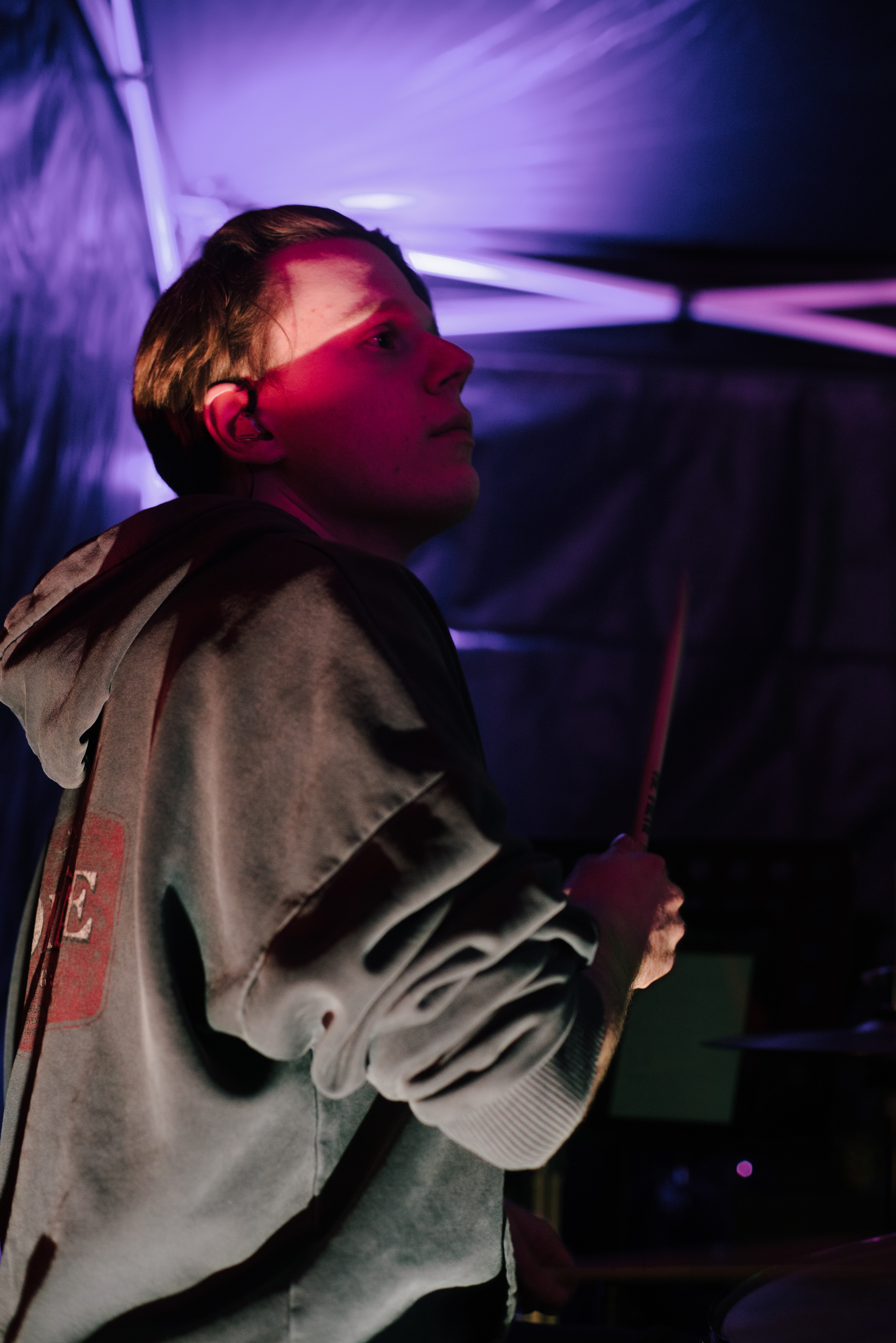 Drums on stage